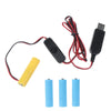 4 AAA Dummy Battery Adapter with USB Power Supply Cable