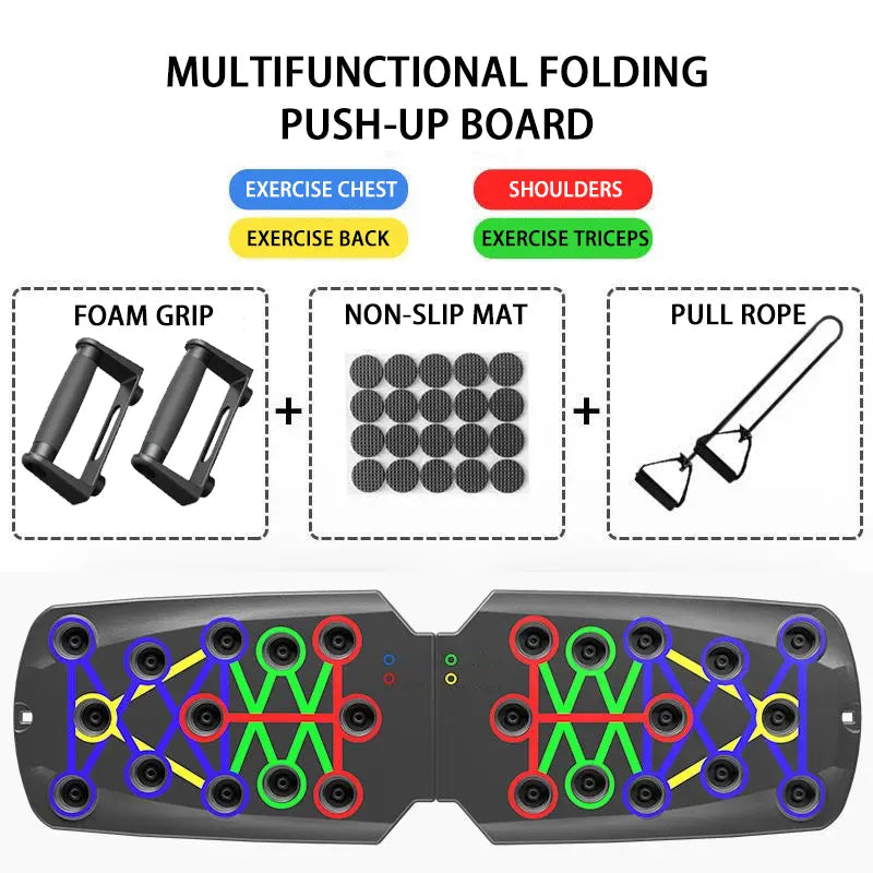 Portable Push-Up Board Set for Full-Body Training