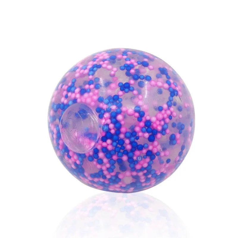 LED Glitter Foam Colored Bead Grape Vent Ball - Stress Relief Fidget Toy