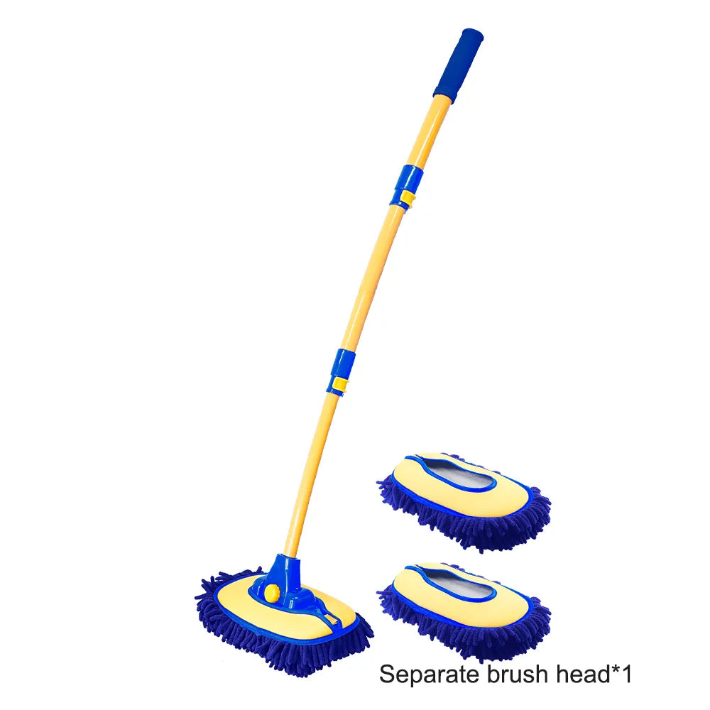 Telescopic Long Handle Car Cleaning Brush with Super Absorbent Chenille Bristles