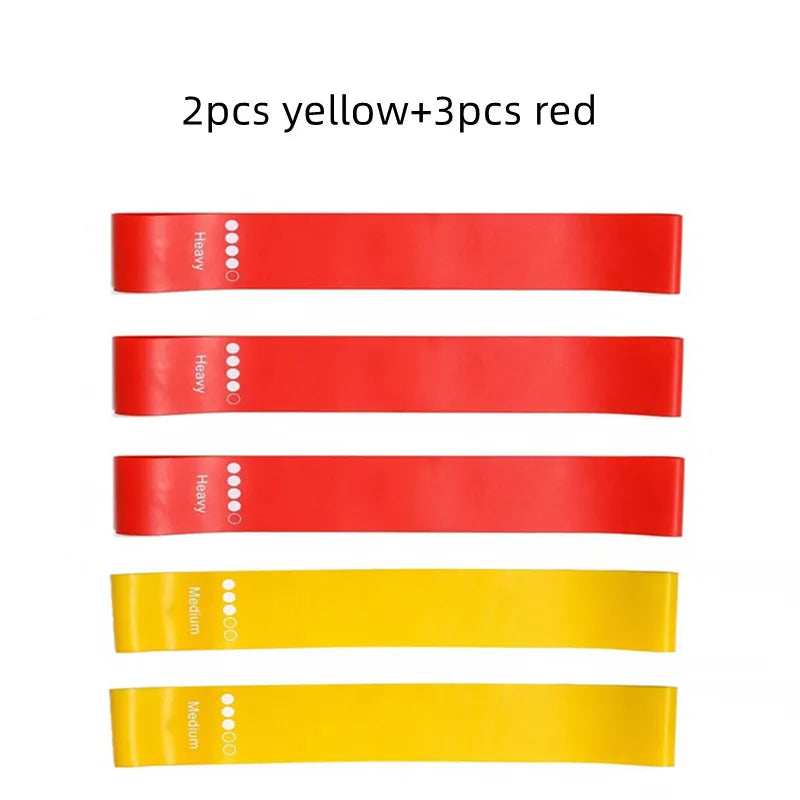 5-Piece Yoga Resistance Rubber Bands Set