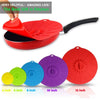 Set of 3/5 Silicone Microwave Bowl Covers - Food Wrap and Lid Stopper for Kitchen Bowls and Pots...