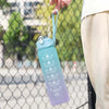 Load image into Gallery viewer, 800ML Motivational Sports Water Bottle with Time Marker