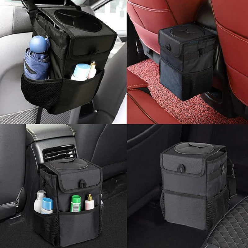 Waterproof Car Trash Can - Portable Organizer for Car Garbage