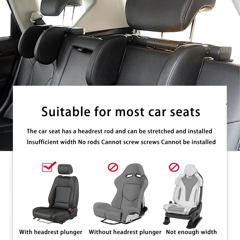 Car Seat Headrest Pillow for Travel Comfort
