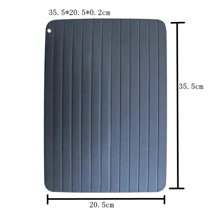 Aluminum Fast Defrost Tray - Quick Thawing Kitchen Board