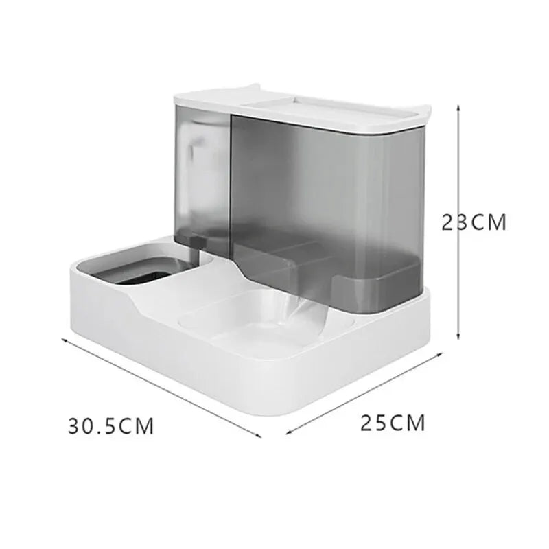 Large Capacity Automatic Pet Food and Water Dispenser