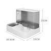 Large Capacity Automatic Pet Food and Water Dispenser