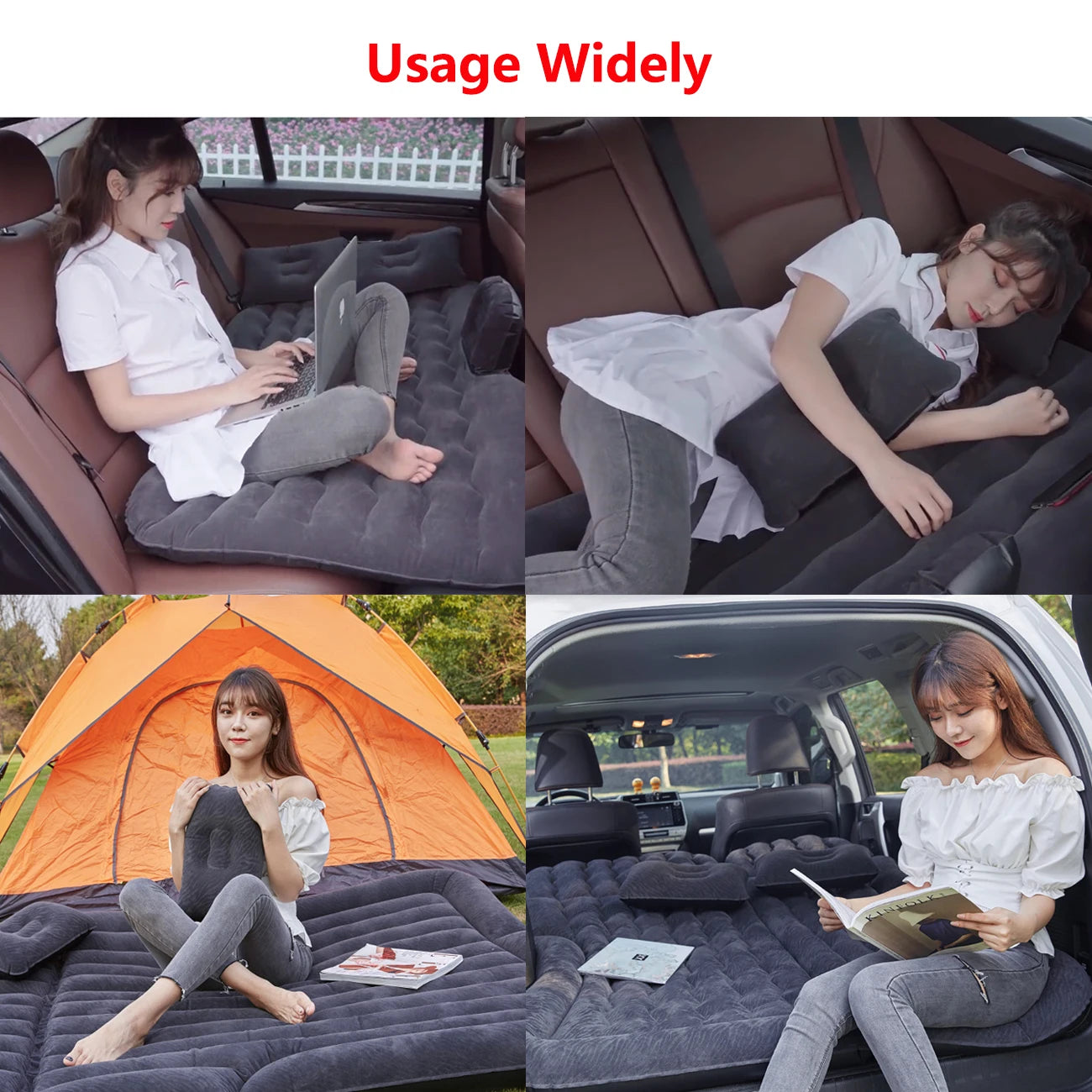 Samger Car Inflatable Bed with Electric Pump - Ideal for Travel, Rest, and Camping