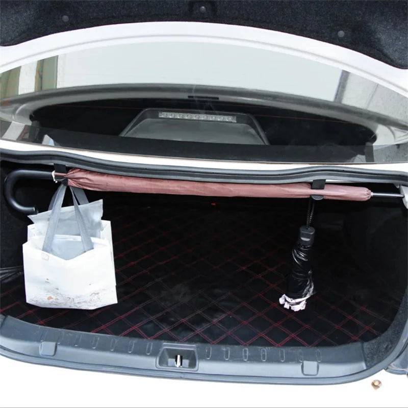 2-Pack Car Trunk Hooks for Umbrellas, Towels, and More