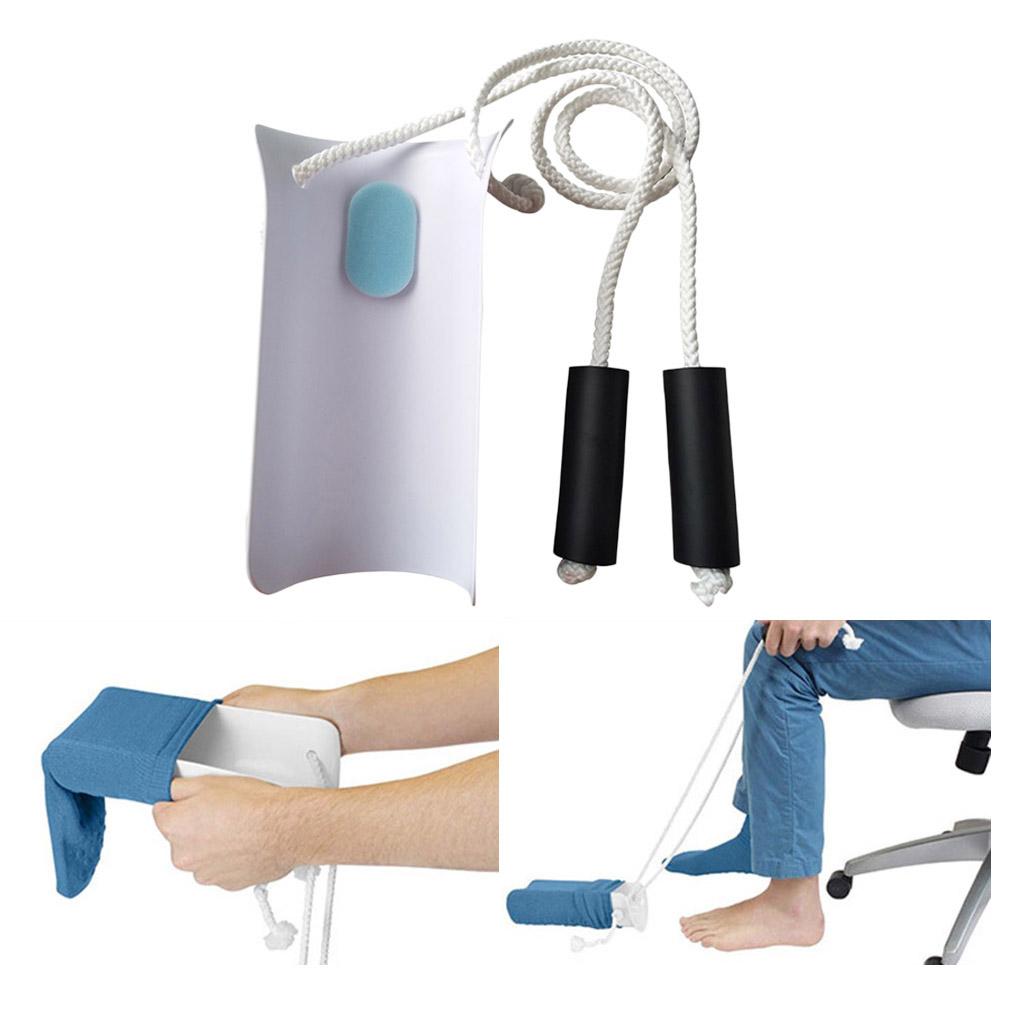 Flexible Sock and Stocking Aid - Sock Helper Puller with Adjustable Cords