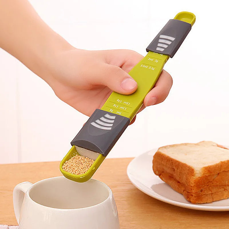 Adjustable Kitchen Scales and Measuring Spoon Set