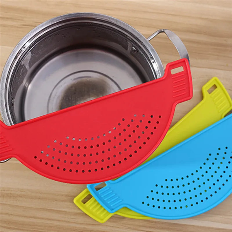 Plastic Drain Basket with Leakproof Baffle - Kitchen Accessories