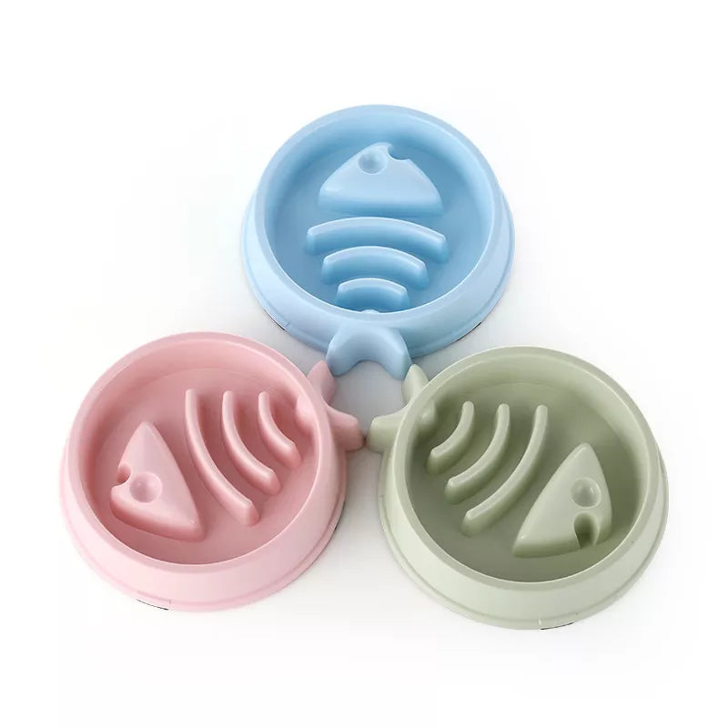 Anti-Choking Slow Food Bowl for Pets - Multiple Colors and Shapes