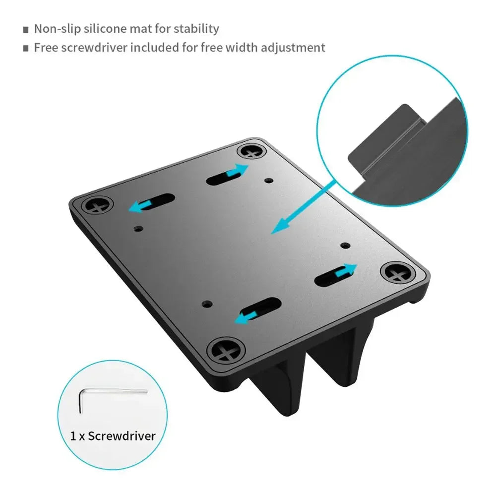 Vaydeer 3-in-1 Vertical Laptop Stand for Space-Saving