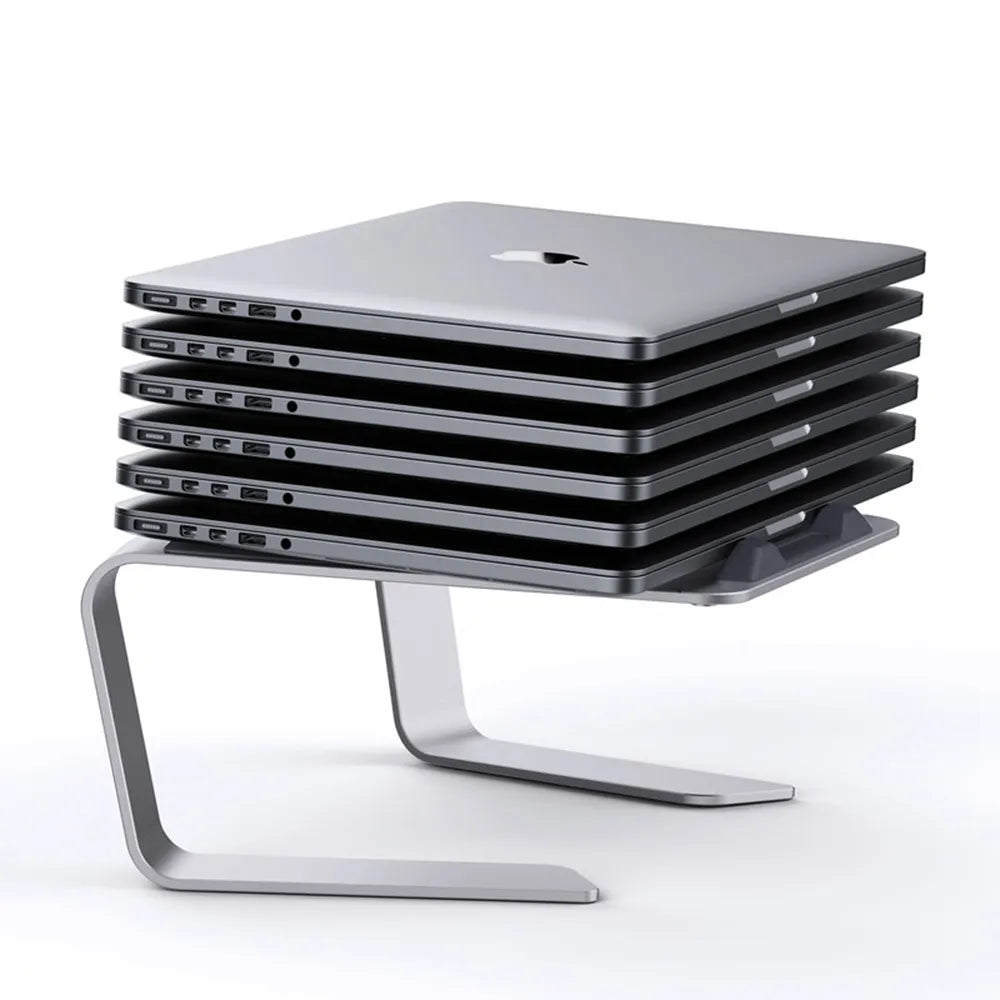 Adjustable Aluminum Laptop Stand for MacBook and Tablets
