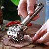 Stainless Steel Handheld Meat Tenderizer Roller for Steak and Pork - 1Pcs