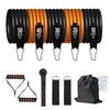 5-Tube Fitness Resistance Bands Set with Accessories