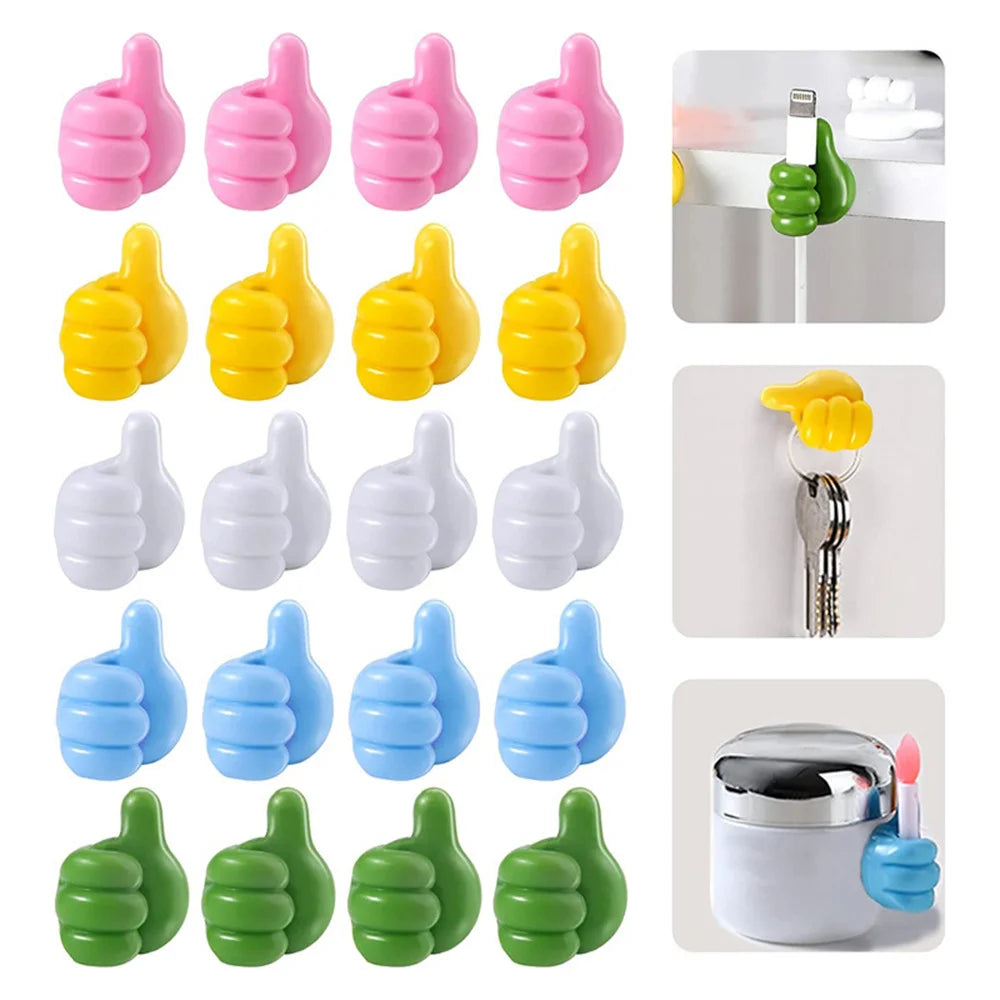 Hand-Shaped Rubber Holder for Glasses, Cables, and Accessories
