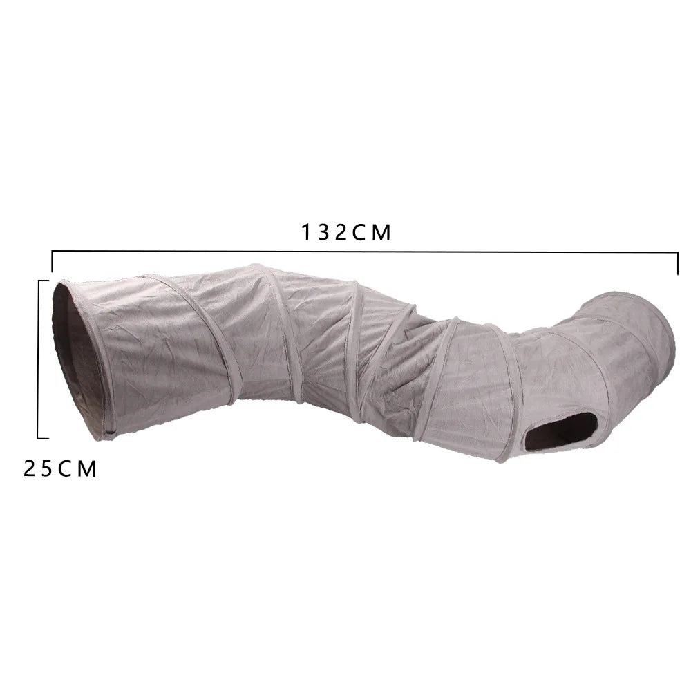 Kitty Tunnel Tube Pet Toy with Peek Hole