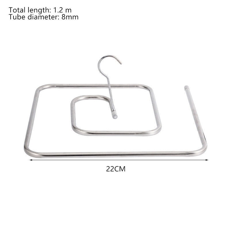 Spiral-Shaped Blanket Hanger - Stainless Steel Drying Rack