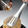 Non-Slip Stainless Steel Kitchen Food Tongs in Various Sizes