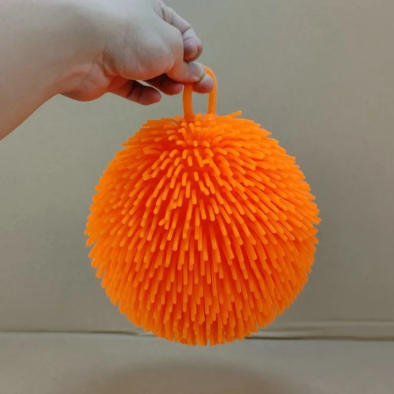 Densely Hairy Vent Ball with Light - Children's Soft Toy