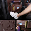 Foldable Table Tray Car Seat Back Organizer with PU Leather Storage