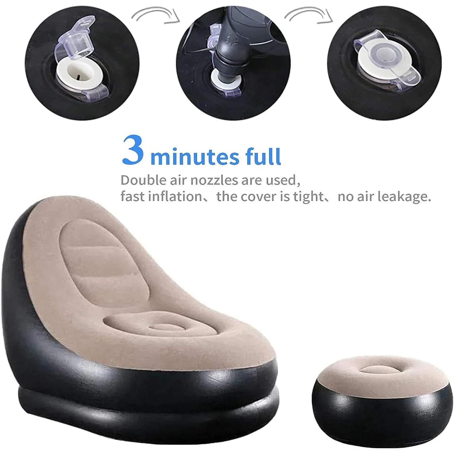 Inflatable Lazy Bean Bag Sofa Cover - High-Quality Living Room Lounger