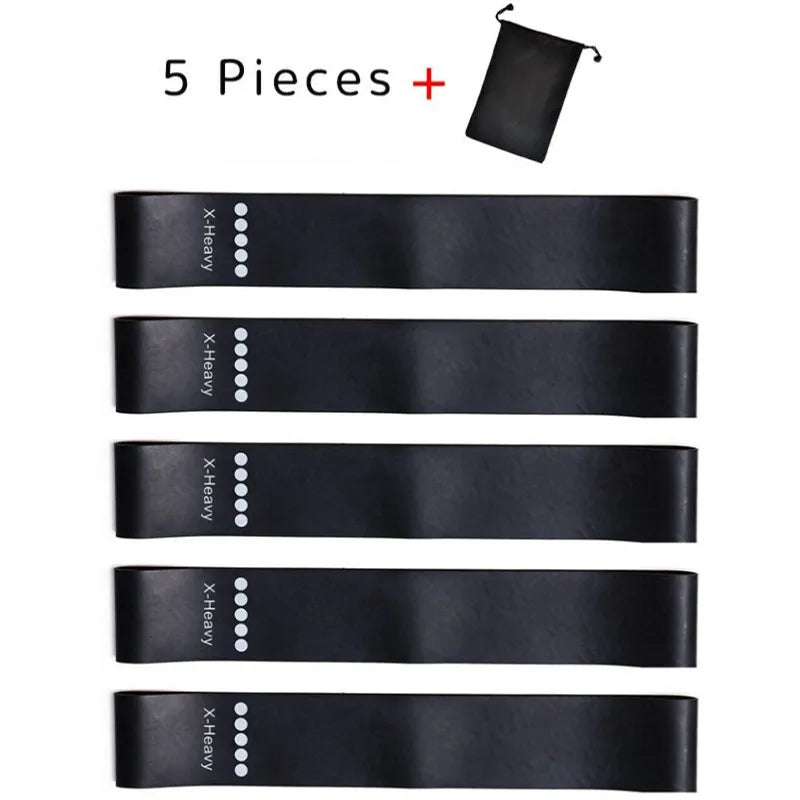 5-Piece Yoga Resistance Rubber Bands Set