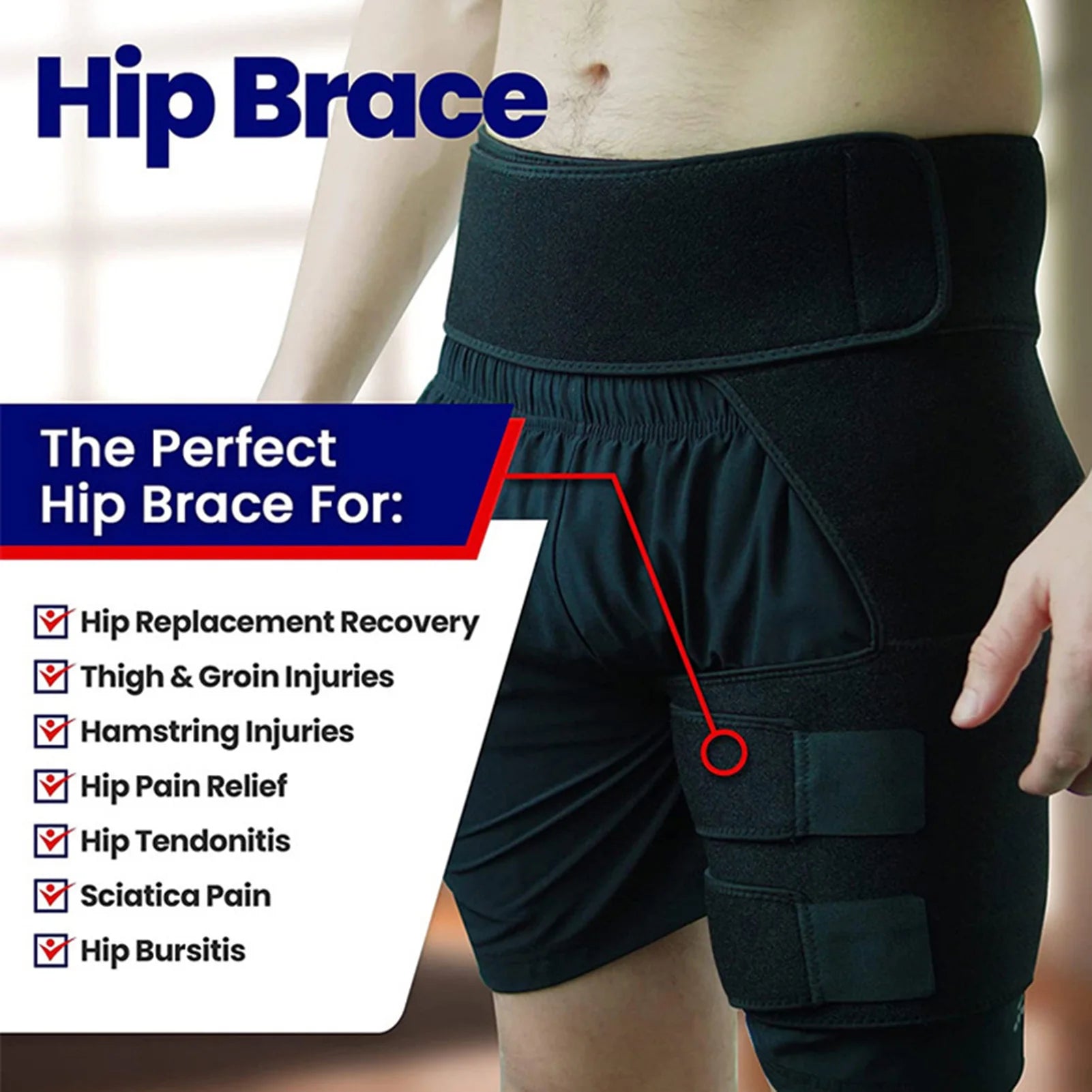 Sciatica Relief Thigh Compression Brace For Hip Joints