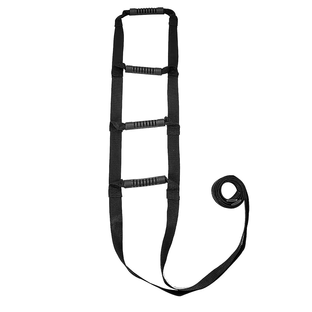 Adjustable Elderly Sit Up Rope Padded Helper Bed Ladder Assist Strap Hand Grip with 3/4/6 Handle...