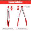 Silicone BBQ Grilling Tongs - Non-Stick Kitchen Cooking Utensils