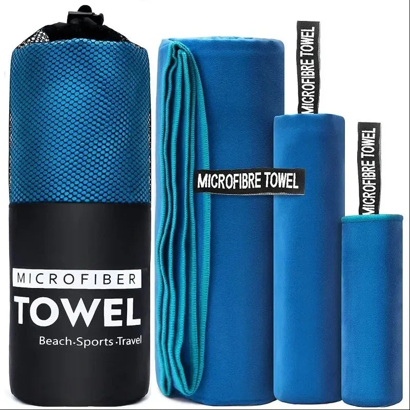 Quick-Drying Sports Towel for Swimming, Gym, and Camping (Various Sizes and Colors)