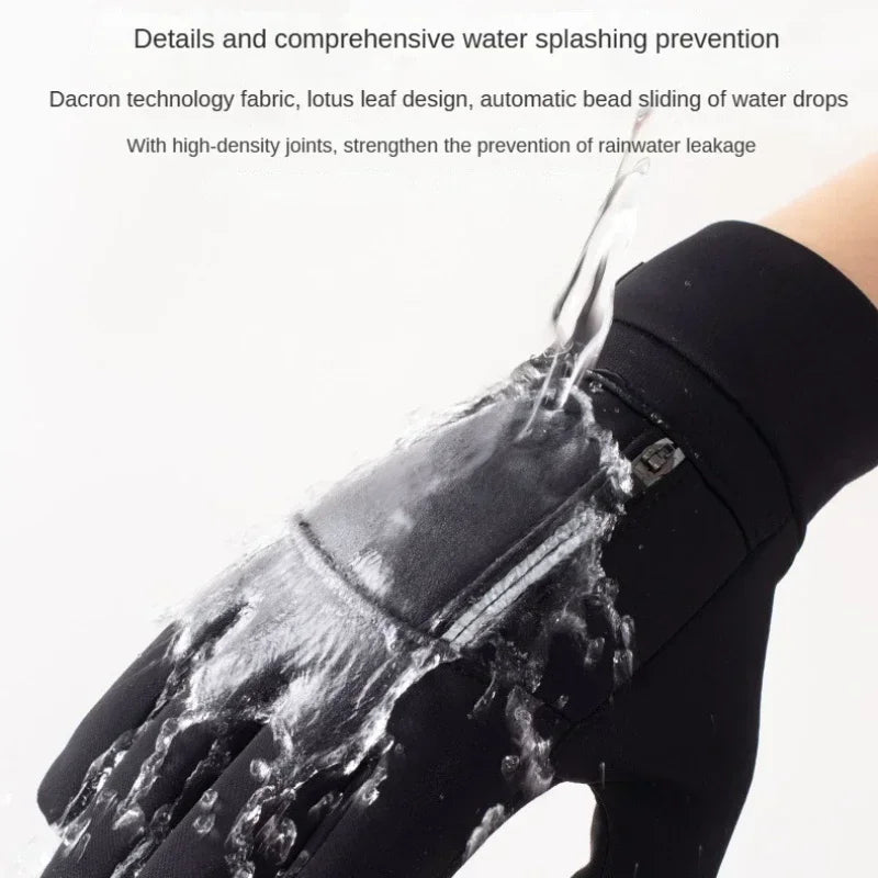 Waterproof Winter Fishing Gloves with 2-Finger Flip for Men and Women