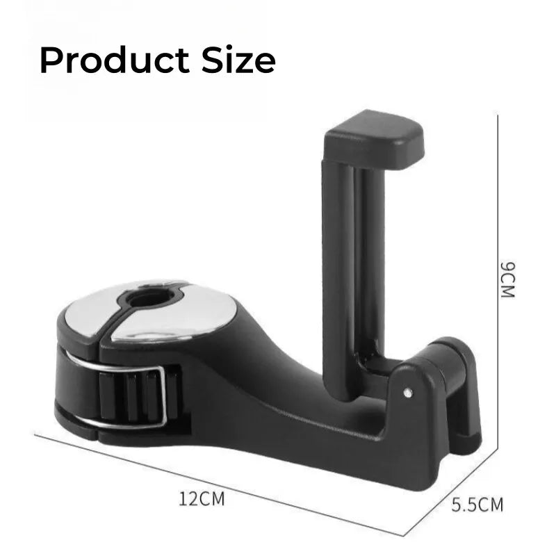 2-in-1 Car Hook and Phone Holder