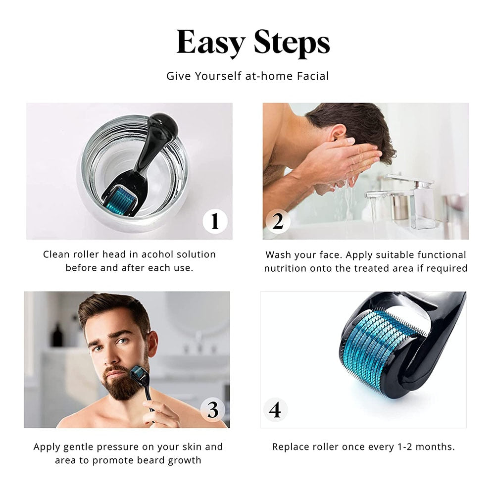 Micro Needle 540 Dermaroller - Hair Regrowth and Anti-Hair Loss Treatment