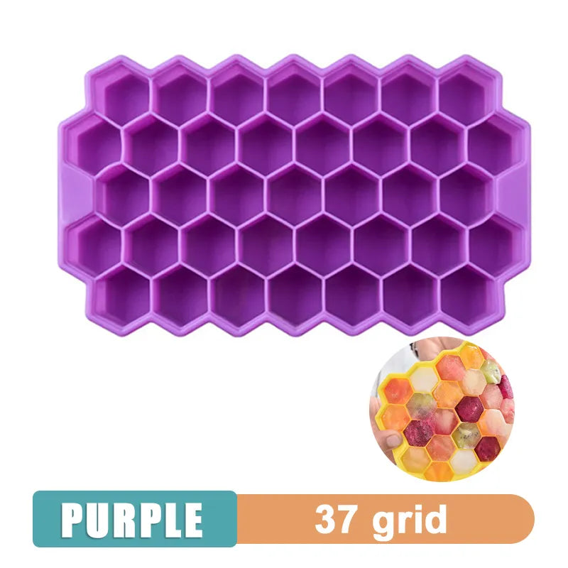 Large Silicone Ice Cube Tray with Multiple Grids