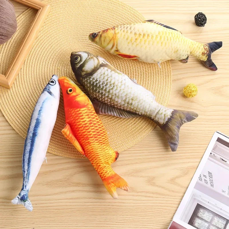Plush Cat Toy Simulation Fish