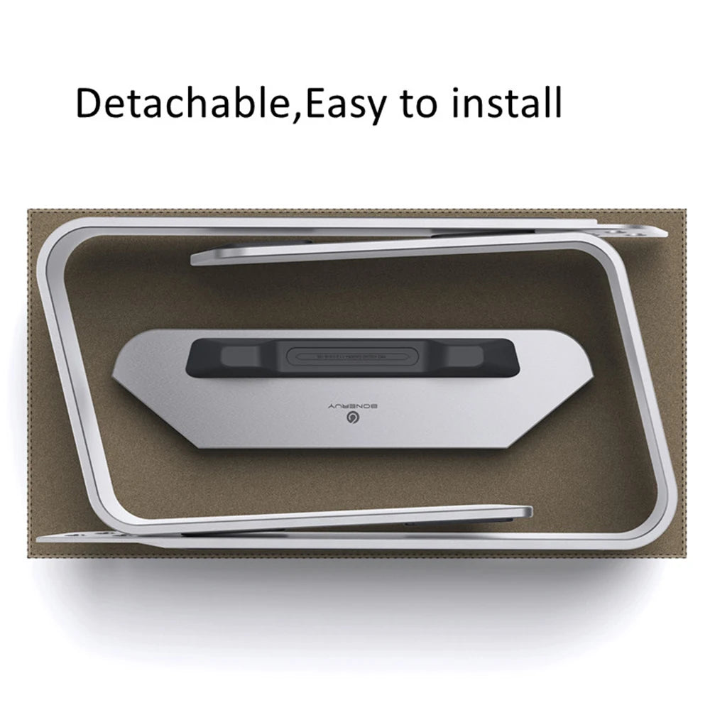 Adjustable Aluminum Laptop Stand for MacBook and Tablets