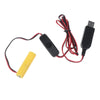 4 AAA Dummy Battery Adapter with USB Power Supply Cable