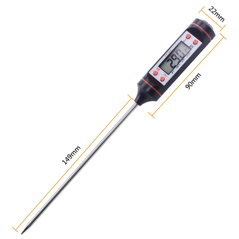 Digital Kitchen BBQ Food Thermometer for Meat, Candy, and More
