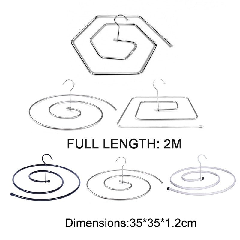 Spiral-Shaped Blanket Hanger - Stainless Steel Drying Rack