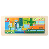 3D Wooden Puzzle Toy for Children - Color and Shape Cognition Brain Game