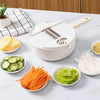 Multifunctional Mandolin Bowl - Vegetable Chopper, Manual Shredder, Slicer, Drainer, Julienne Slices
