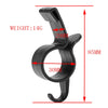 2-Pack Car Trunk Hooks for Umbrellas, Towels, and More