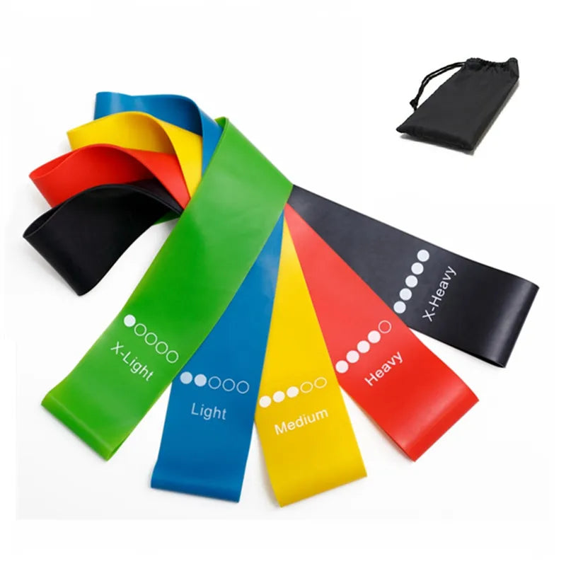 5-Piece Yoga Resistance Rubber Bands Set