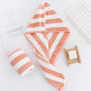 Pineapple Coral Fleece Hair Drying Turban - Quick Absorbent, 25x65cm