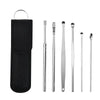 Stainless Steel Earpick Ear Cleaner Spoon Kit for Ear Wax Removal