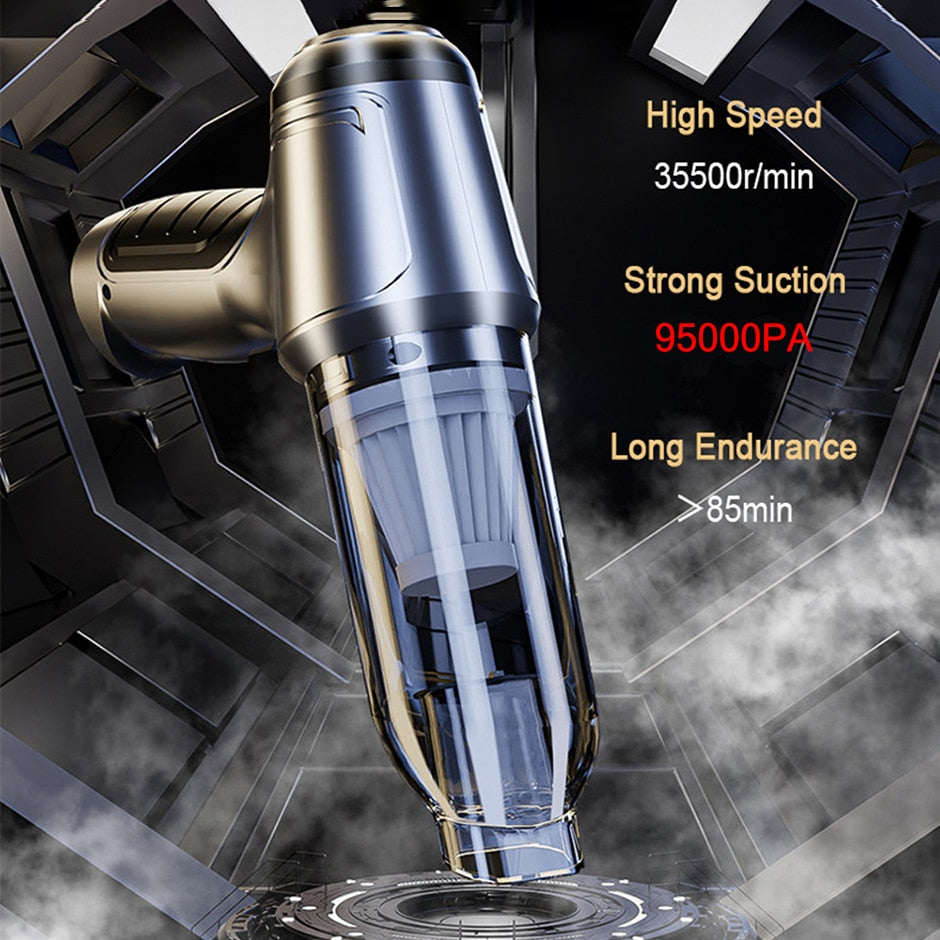 Wireless Car Vacuum Cleaner - Handheld Mini Portable